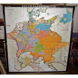 Deutschland im Zeitalter des Reichszerfalls (1648 - 1739).  (Large Pull Down Map)